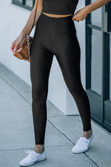 Dear Lover Black High Rise Tight Leggings with Waist Cincher