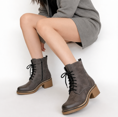 Lace-Up Ankle Boots