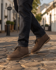 Men's Dark Brown Safari Premium Vellies
