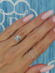 1ct Oval Cut Ring – 925 Sterling Silver Solitaire Promise Ring