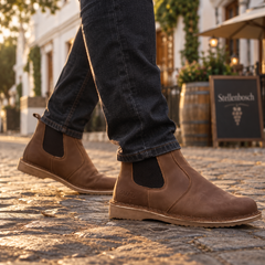 Safari Men's Genuine Leather Chelsea Vellie Boots