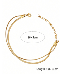 Minimalist Gold Snake Chain Bracelet
