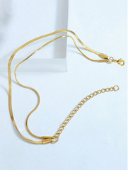 Minimalist Gold Snake Chain Bracelet