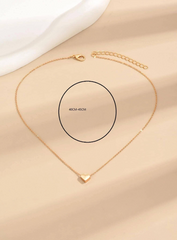 Minimalist Gold Heart Pendant Necklace