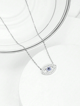 Silver Evil Eye Pendant Necklace
