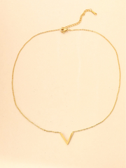 V-Shape Pendant Necklace
