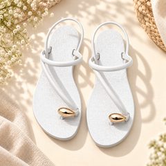Luna Strappy Flat Sandals | PLEASE SIZE UP 1 SIZE