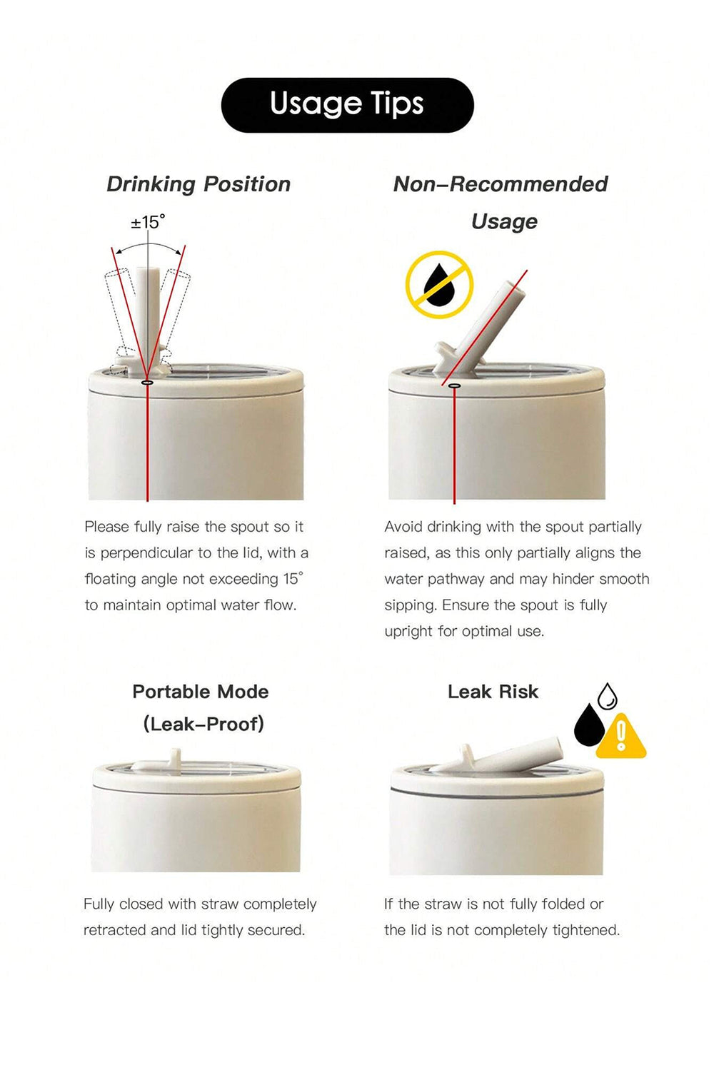 Rose Red Leopard Print Vacuum Tumbler with Handle Straw Insert