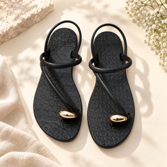 Luna Strappy Flat Sandals | PLEASE SIZE UP 1 SIZE