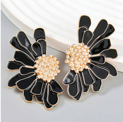 Daisy Flower Statement Earrings