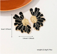 Daisy Flower Statement Earrings