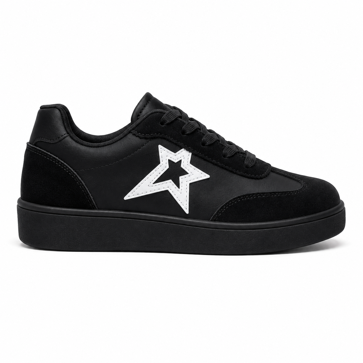 Women's White Star Detail Sneakers