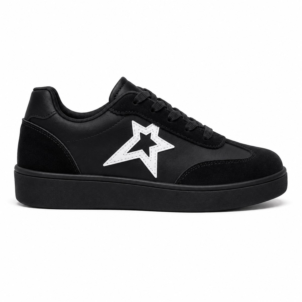 Women's White Star Detail Sneakers