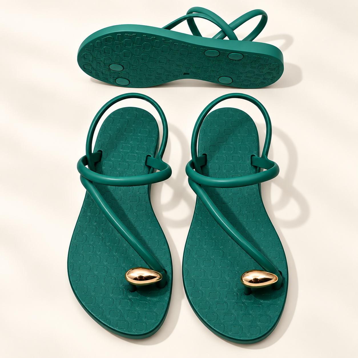 Luna Strappy Flat Sandals | PLEASE SIZE UP 1 SIZE