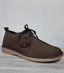 Hygrade men's genuine leather vellies dark brown South African casual shoes