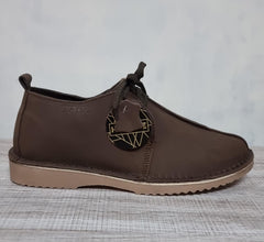 Hygrade men's genuine leather vellies dark brown South African casual shoes