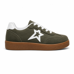 Women's White Star Detail Sneakers