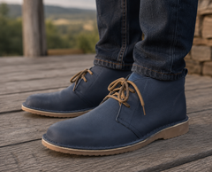Men's Navy Safari Premium Vellies