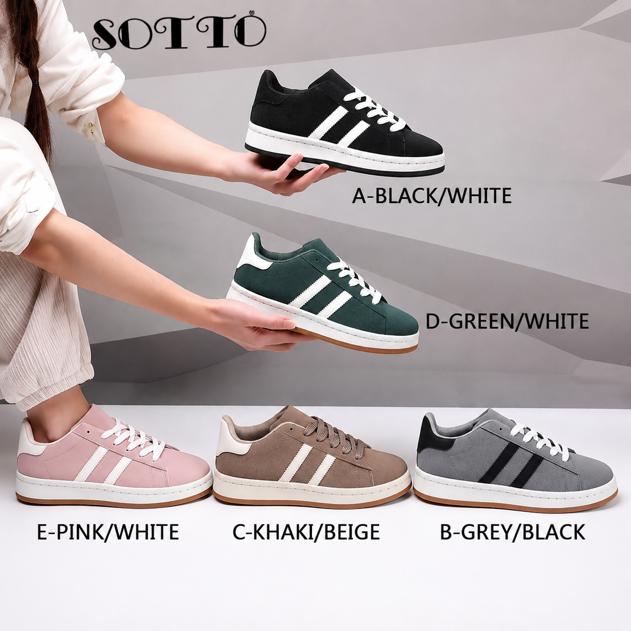 Women's Everyday Stripe Sneakers
