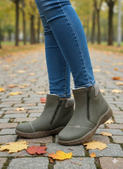 Women’s Casual Comfort Ankle Boots – Lightweight Winter Boots