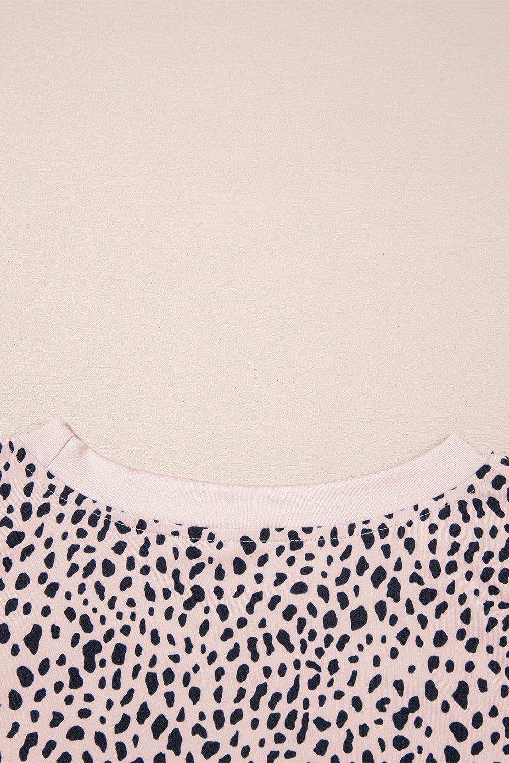 Apricot Leopard Round Neck Tank Top