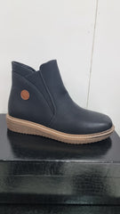 Women’s Comfortable Zip Ankle Boots – Casual Winter Walking Boots