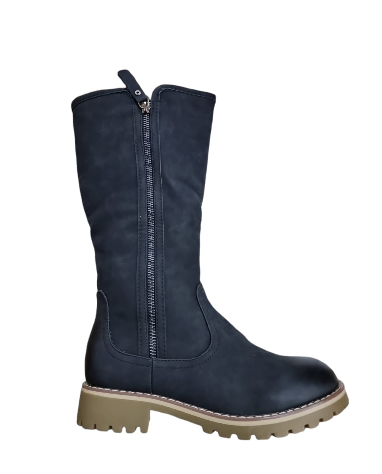 TC Fully Fur-Lined Nubuck Long Winter Boots