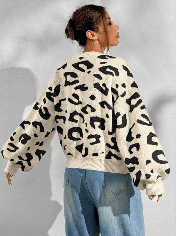 Leopard Print Soft Safari Knit