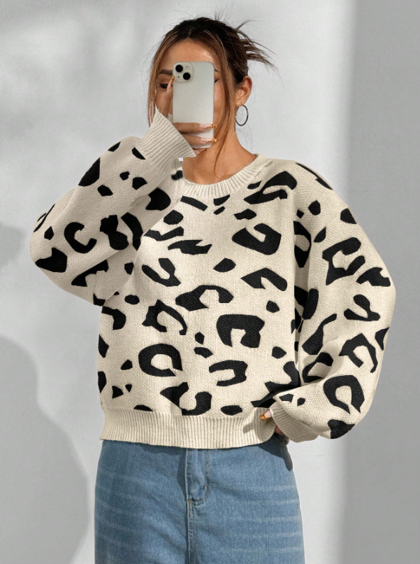 Leopard Print Soft Safari Knit