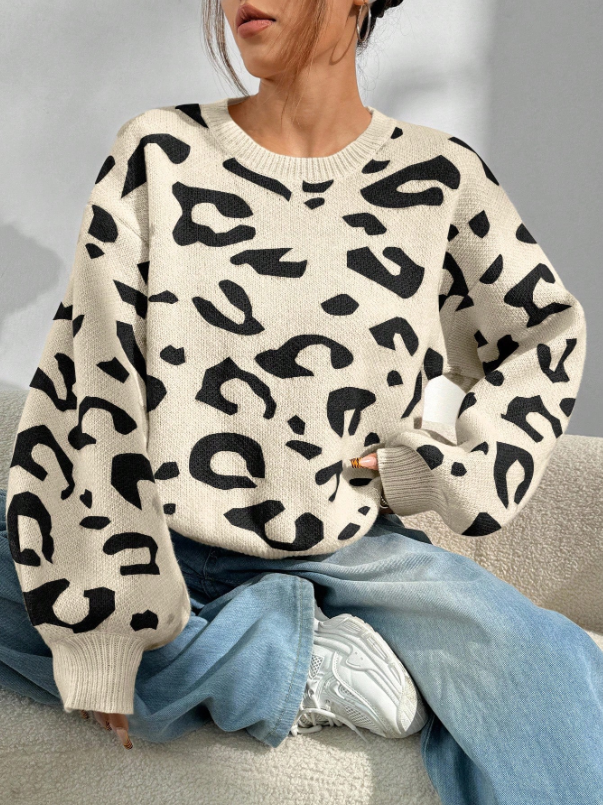Leopard Print Soft Safari Knit