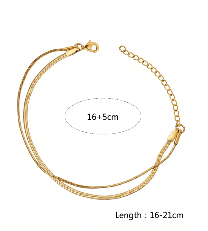 Minimalist Gold Snake Chain Bracelet