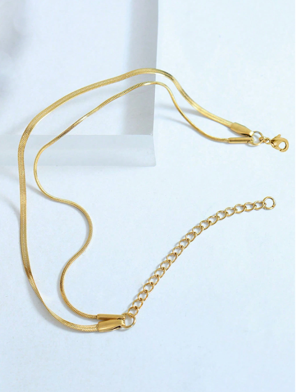 Minimalist Gold Snake Chain Bracelet