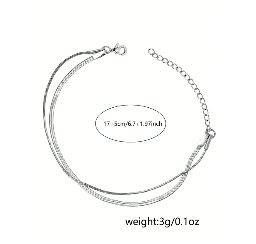 Minimalist Silver Snake Chain