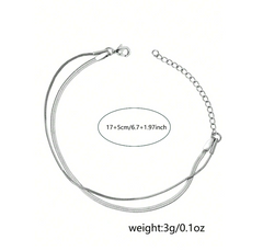 Minimalist Silver Snake Chain