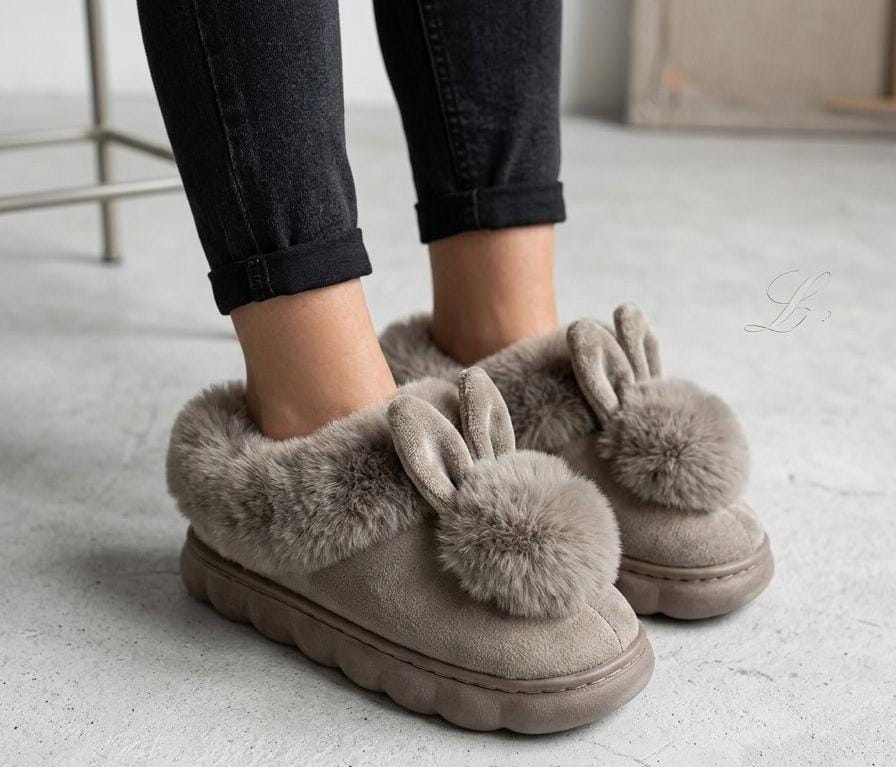 Women’s Bunny Slippers – Ultra Soft Warm Winter Rabbit House Shoes (Fluffy Cozy Indoor Slippers)