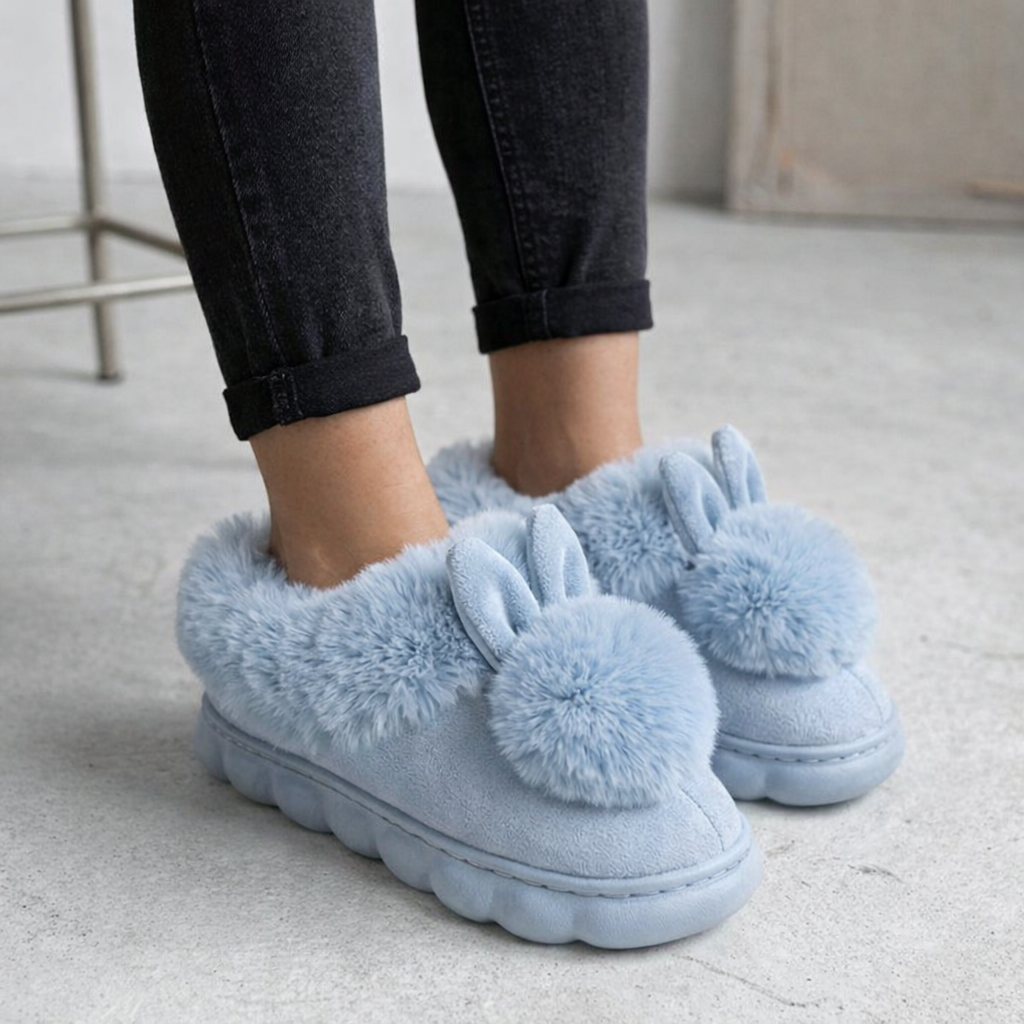 Women’s Bunny Slippers – Ultra Soft Warm Winter Rabbit House Shoes (Fluffy Cozy Indoor Slippers)