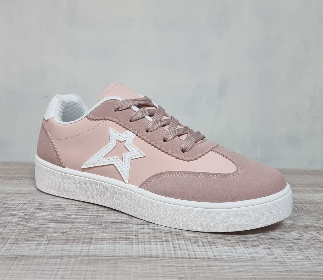 Women's White Star Detail Sneakers