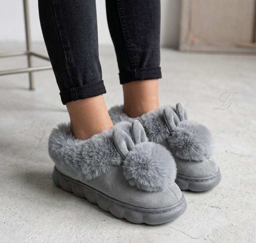 Women’s Bunny Slippers – Ultra Soft Warm Winter Rabbit House Shoes (Fluffy Cozy Indoor Slippers)