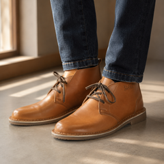 Men's Light Brown Safari Premium Vellies